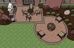 Backyard Stone Patio Plan