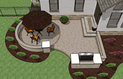Patio Design for "L" Shaped Home