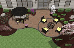 Small Brick Patio Design