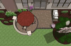 Small Brick Patio Design